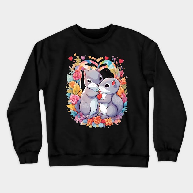 Best friends Forever Squirrel Crewneck Sweatshirt by animegirlnft
